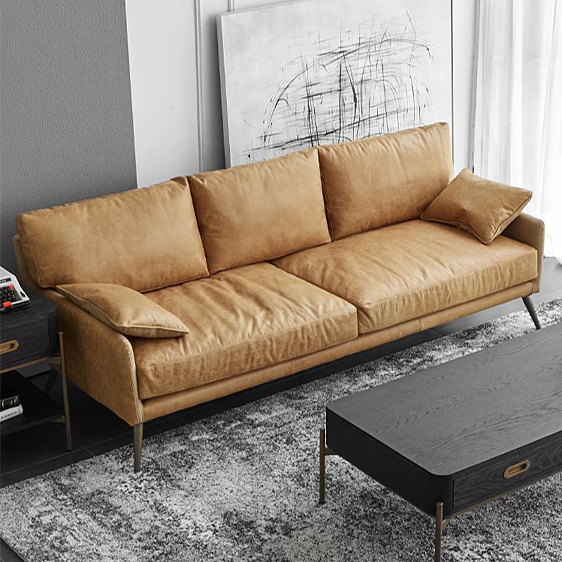 Luna Three Seaters Sofa, Italian Genuine Leather | Weilai Concept