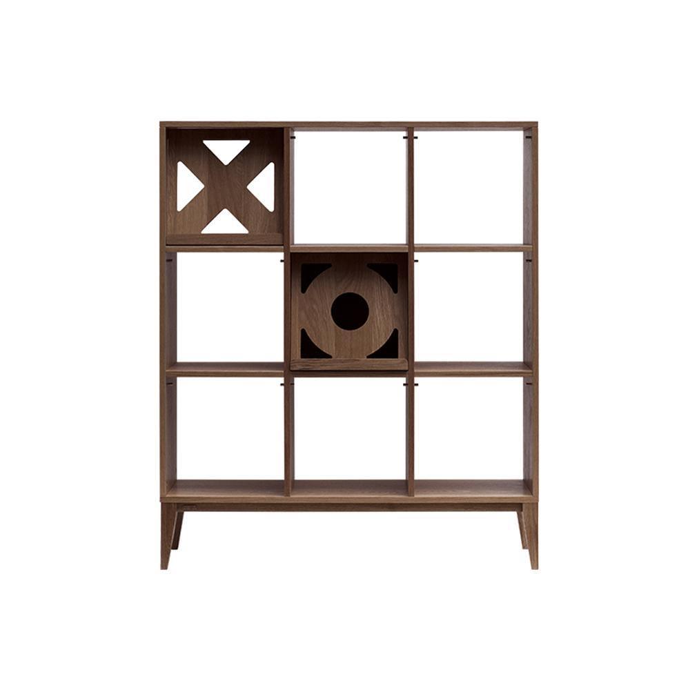 Maze Shelving Unit, Bookcase, Rosewood | Weilai Concept