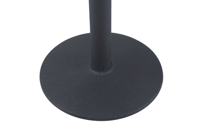 Black Round Dining Table with Black Legs - 60 cm