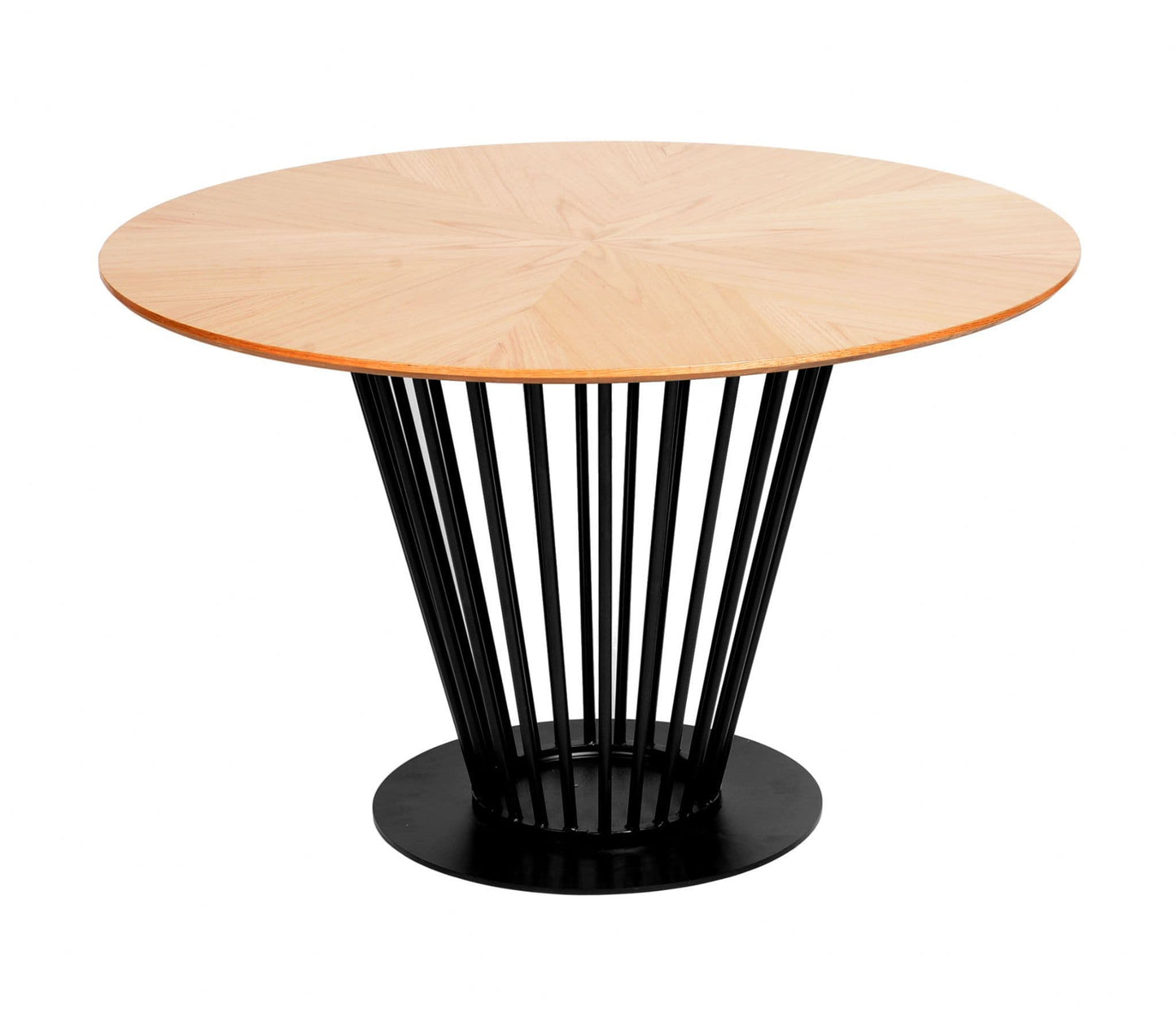 Paris Oak Veneer Round Dining Table