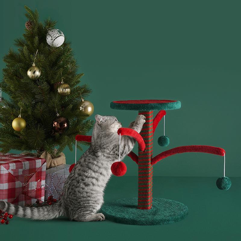 NA62 Pet Furniture Cat Kitten Christmas Tree, Scratcher Tree | Weilai Concept