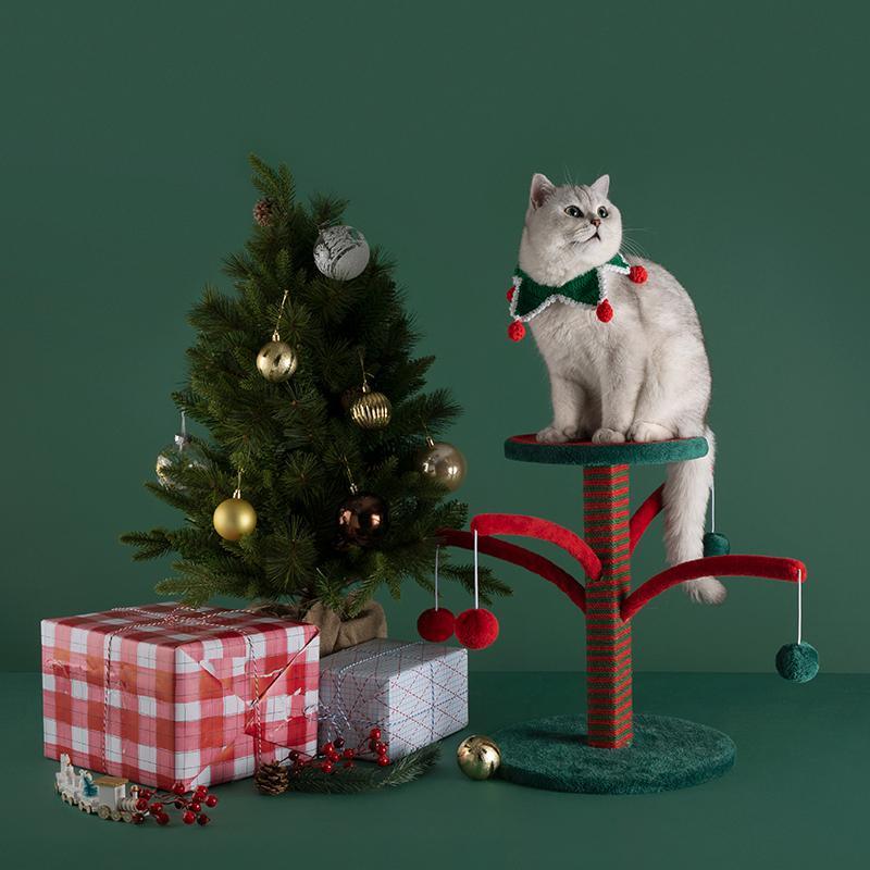 NA62 Pet Furniture Cat Kitten Christmas Tree, Scratcher Tree | Weilai Concept