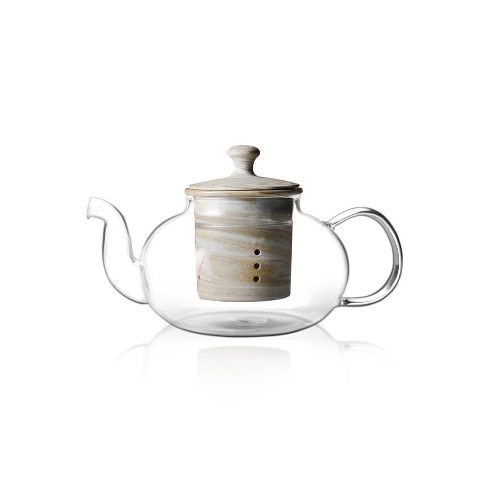 NL01 A Set of Tea Pot And Four Tea Glasses, Glassware | Weilai Concept