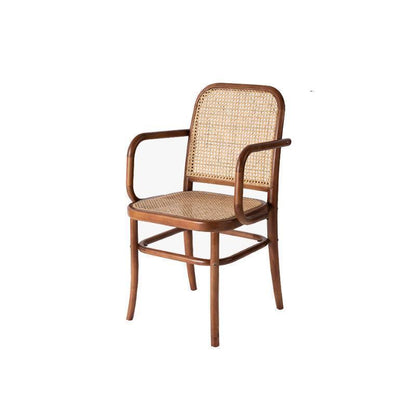 Paris G04 Rattan Dining Chair, Walnut | Weilai Concept