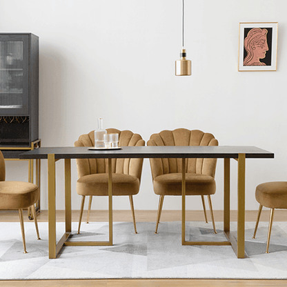 R3 Shell Dining Chair, Velvet | Weilai Concept