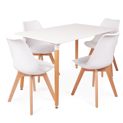 Rectangular White Dining Table