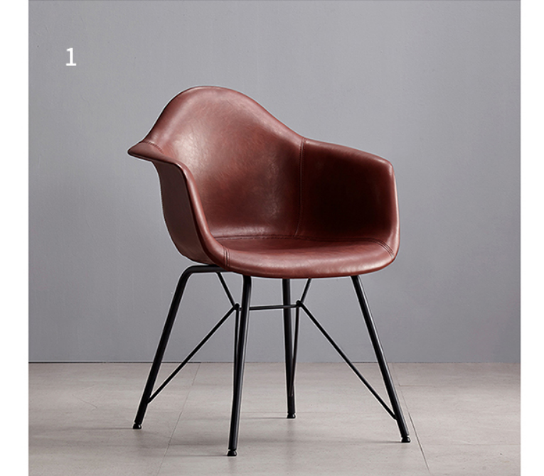 Bobby Dining Chair, Distressed Leather | Weilai Concept