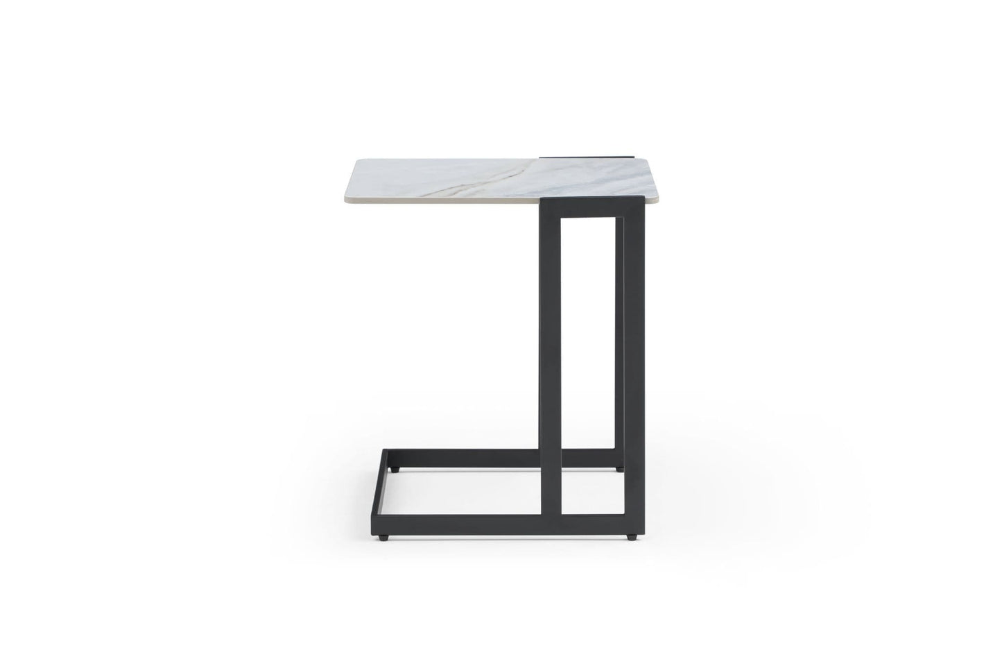 Rita Sintered Stone Side Table with Laptop Stand