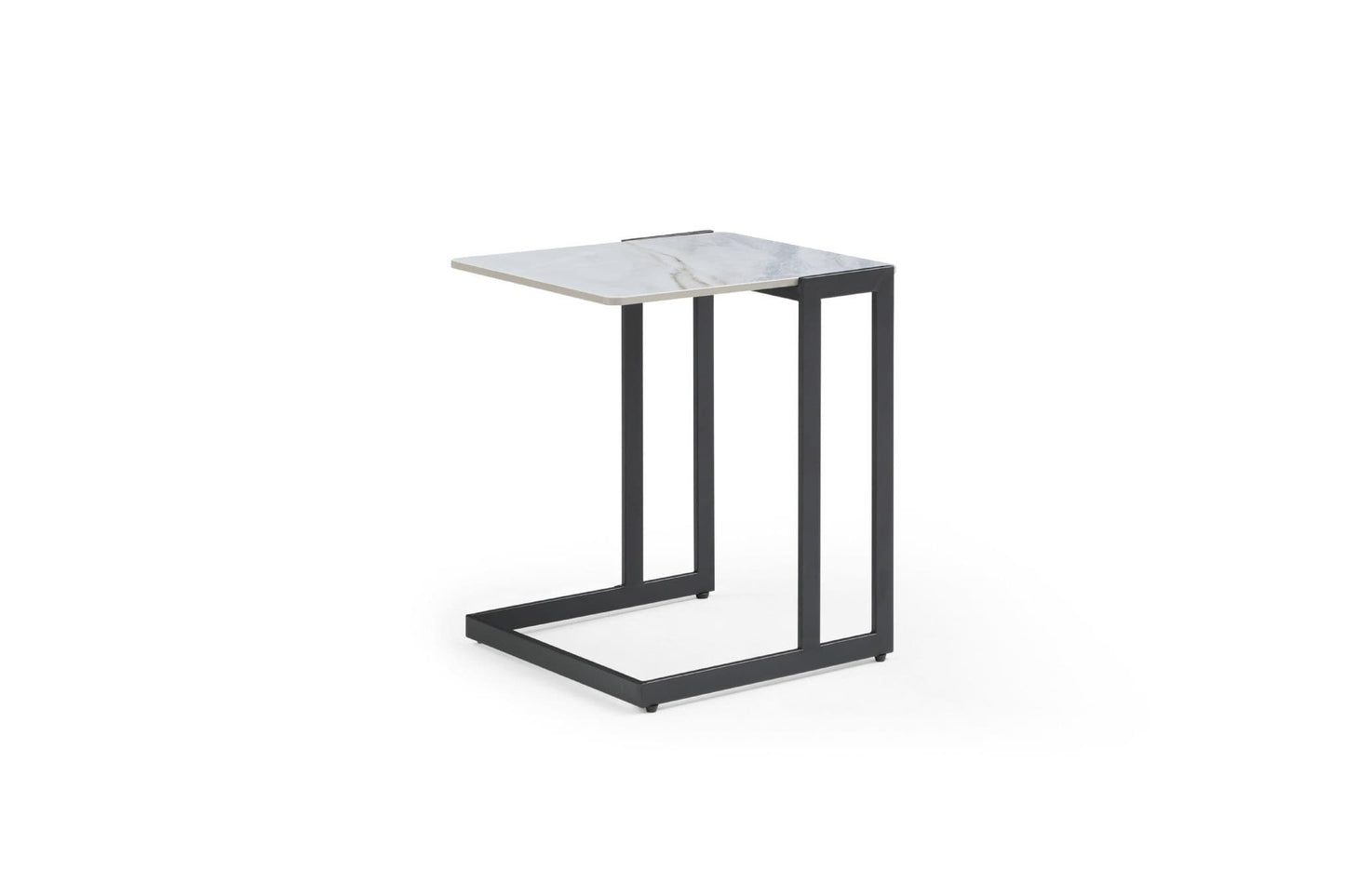 Rita Sintered Stone Side Table with Laptop Stand