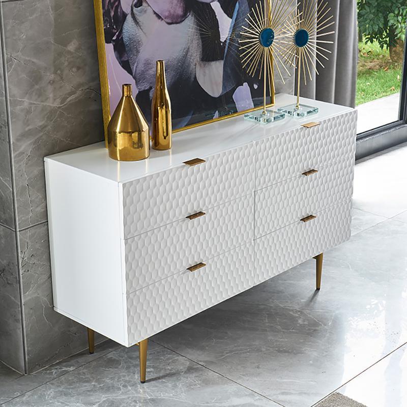 Rutland Sideboard, Gold & White | Weilai Concept