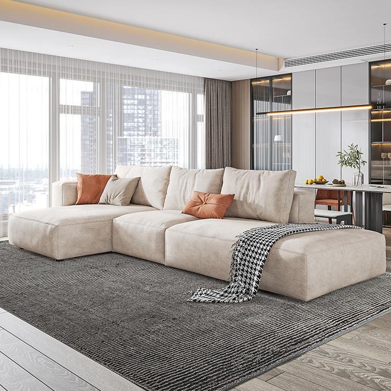 Samona Three Seater Corner Sofa, Leathaire | Weilai Concept