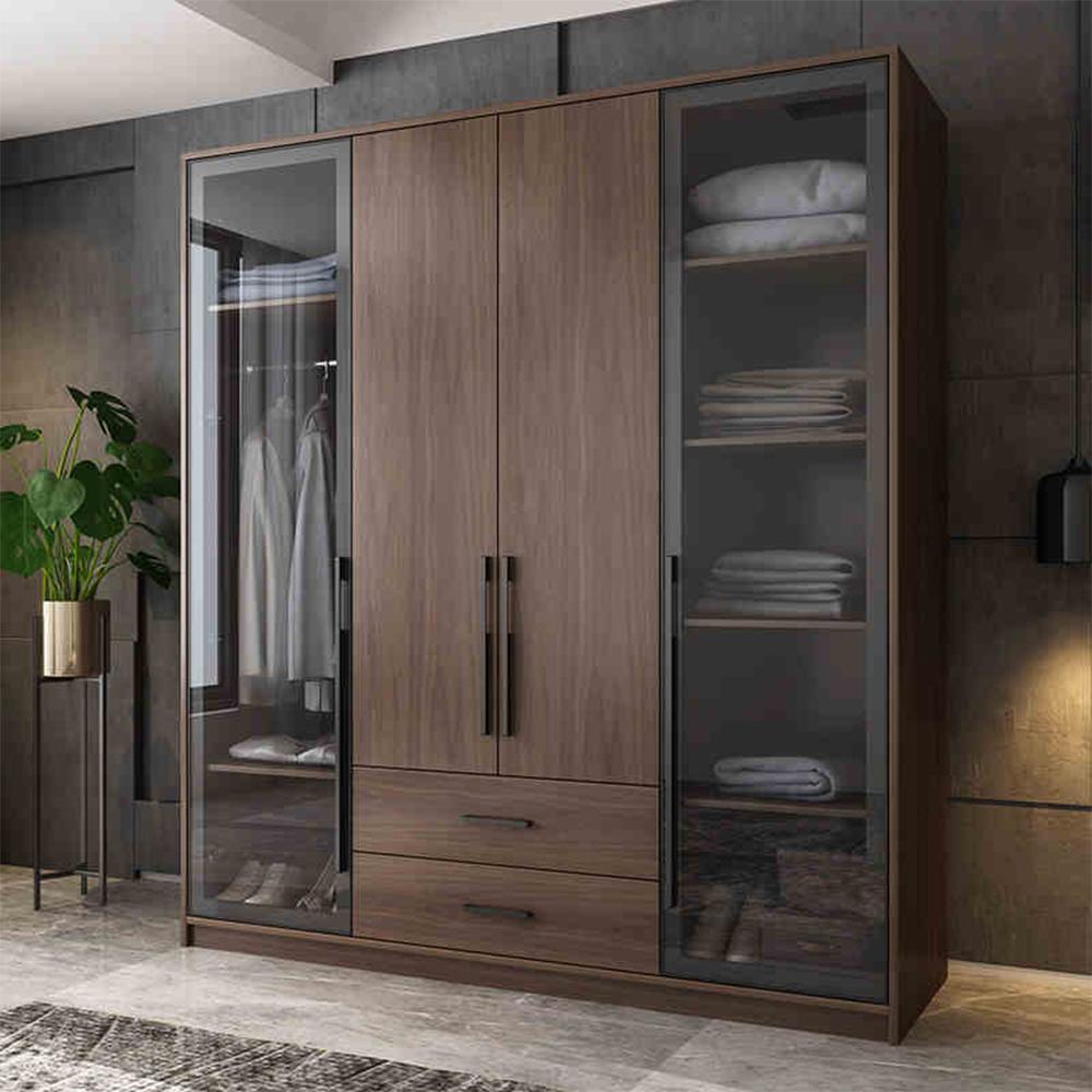 Sanders Wardrobe, Wooden & Black | Weilai Concept