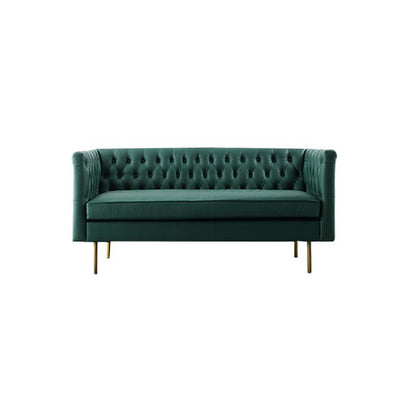 S521 2 Seater Sofa, Dark Green Leather | Weilai Concept