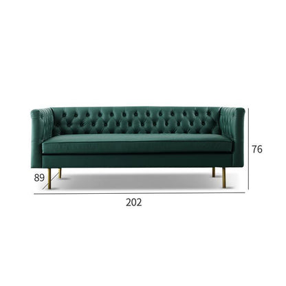 S521 2 Seater Sofa, Dark Green Leather | Weilai Concept