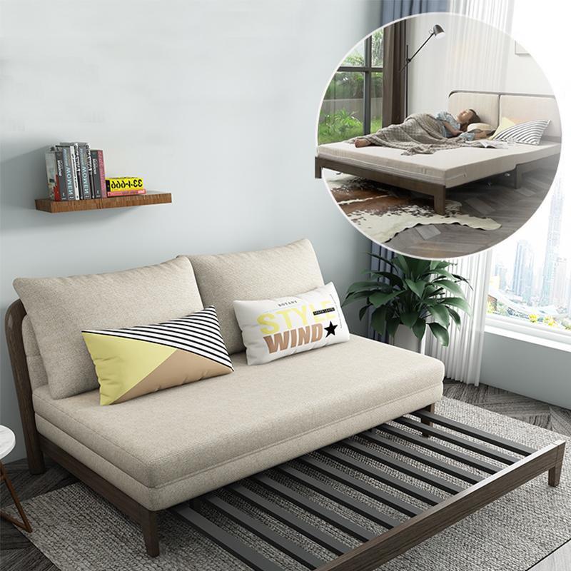 SB132 Two Seater Sofa Bed, Wood | Weilai Concept