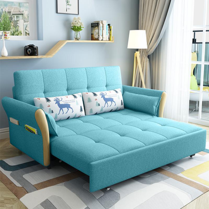 SB152 Two Seater Sofa Bed, Blue | Weilai Concept