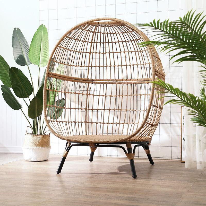 Simera Rattan Garden Ball Chair with Stand, Indoor/ Outdoor Furniture | Weilai Concept