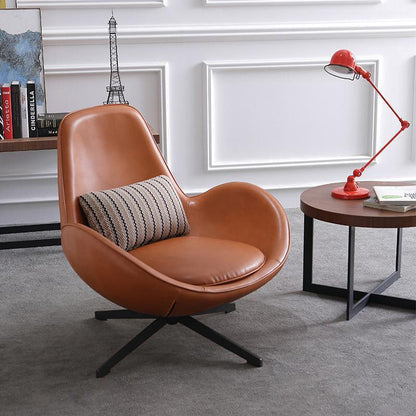 Snail Armchair, Brown Leather | Weilai Concept