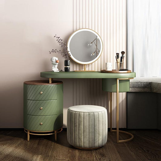 Tandy Dressing Table With LED Mirror, White, Makeup Vanity | Weilai Concept