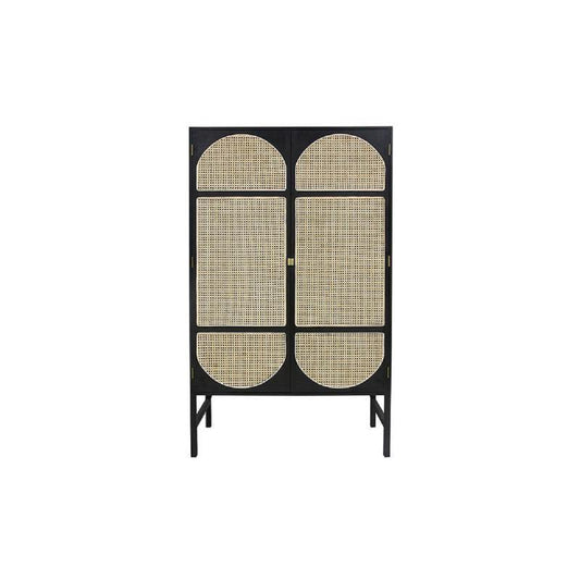 Tandy Black Rattan Wardrobe | Weilai Concept