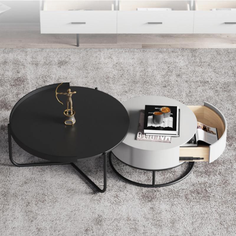 Teddy Nesting Coffee Table, Black And Grey | Weilai Concept