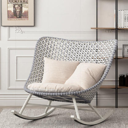 Temescal Rattan Garden Rocking Chair, Indoor/ Outdoor Furniture | Weilai Concept