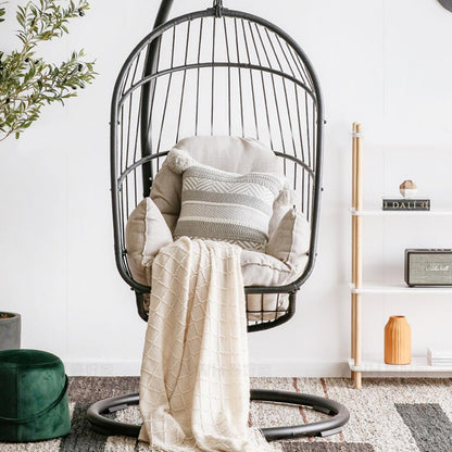 The CAGE Rattan Hanging Chair, Indoor/ Outdoor Furniture | Weilai Concept