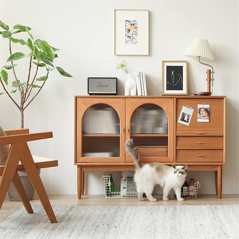 Tulma Sideboard, Natural Rattan & Oak | Weilai Concept