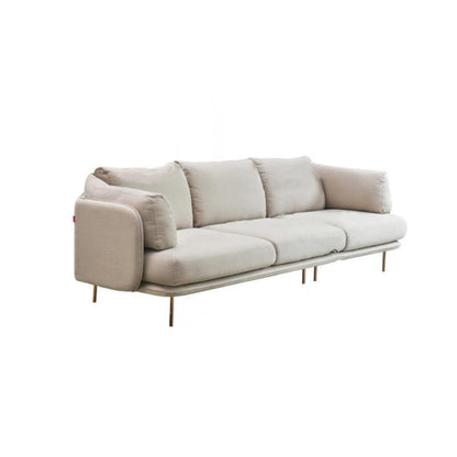 U182 Three Seater Corner Sofa, Off-White Cotton Linen | Weilai Concept