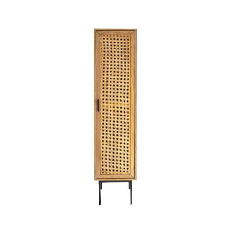 Uno G4 Single Rattan Wardrobe, Oak | Weilai Concept