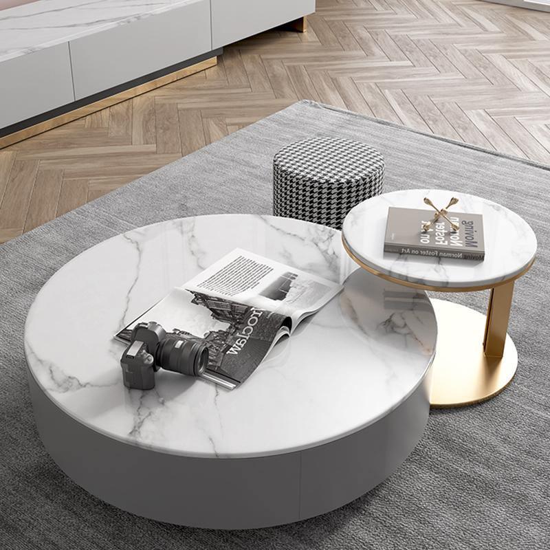 Valles Nesting Coffee Table Set, Sintered Stone | Weilai Concept