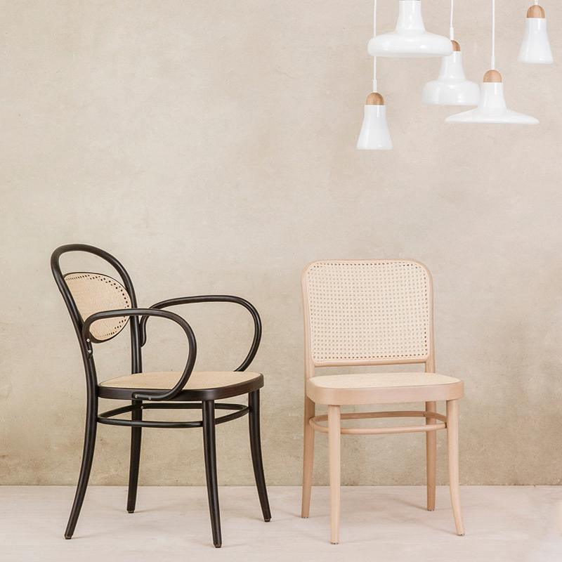 Vanesa Rattan Dining Chair, Oak | Weilai Concept