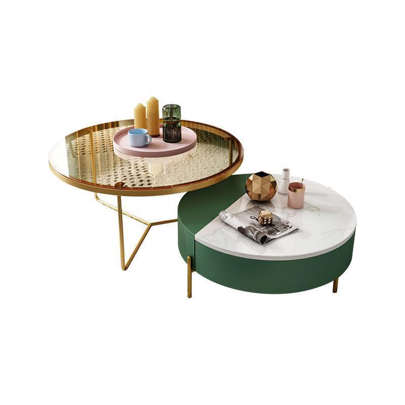 Weilai Concept Nesting Coffee Table, Green And White | Weilai Concept