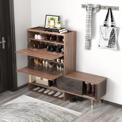 WR532 Shoe Storage, Wood & Black | Weilai Concept