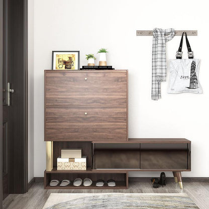 WR532 Shoe Storage, Wood & Black | Weilai Concept