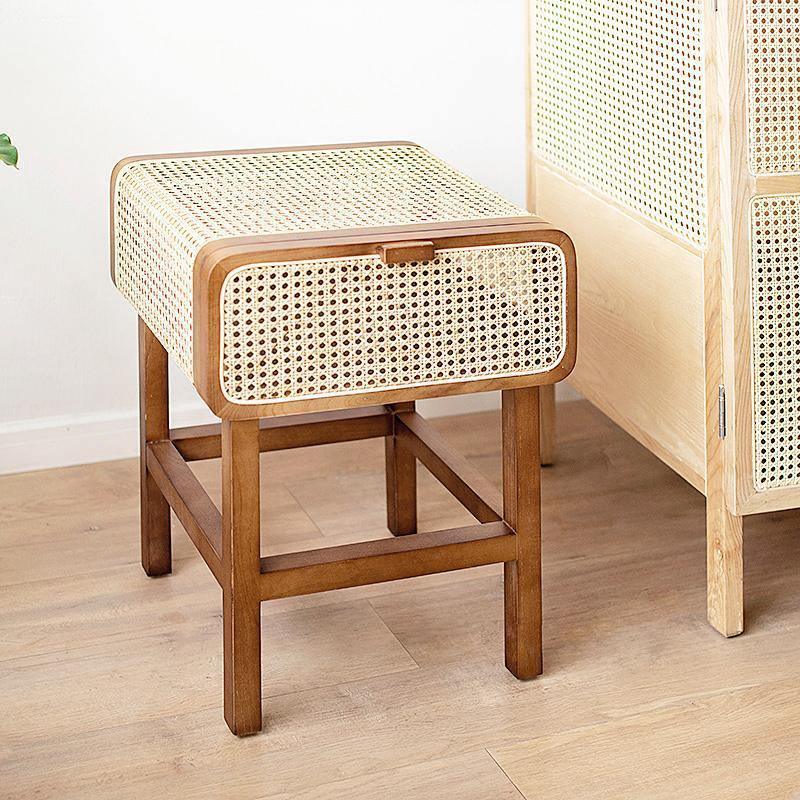 Wren Rattan Side Table, Bedside Table | Weilai Concept