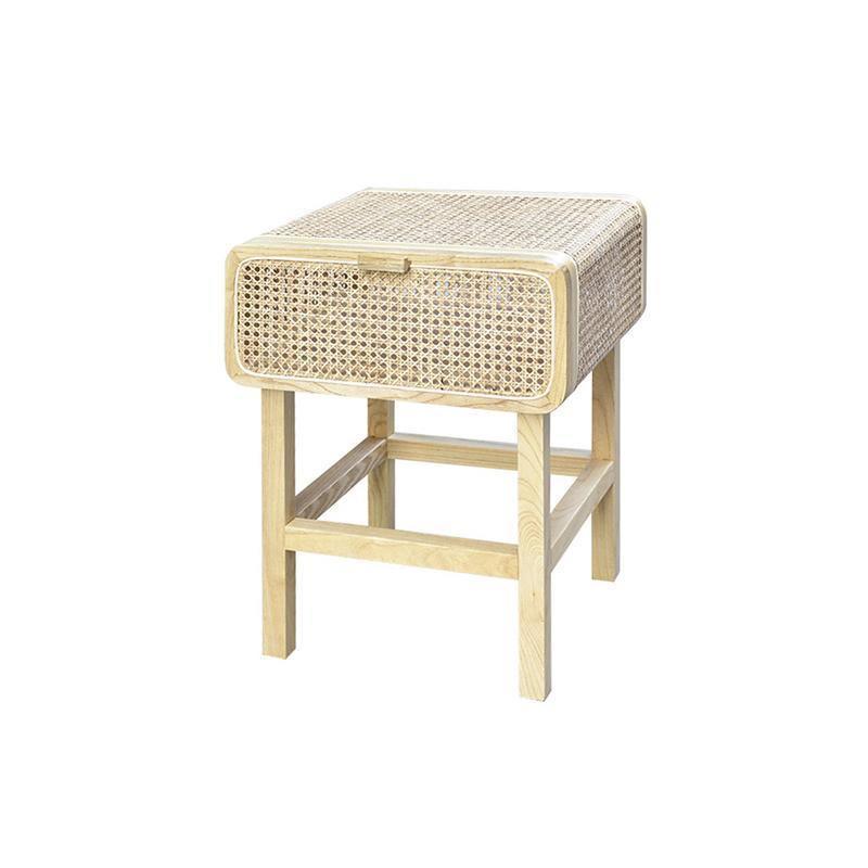 Wren Rattan Side Table, Bedside Table | Weilai Concept