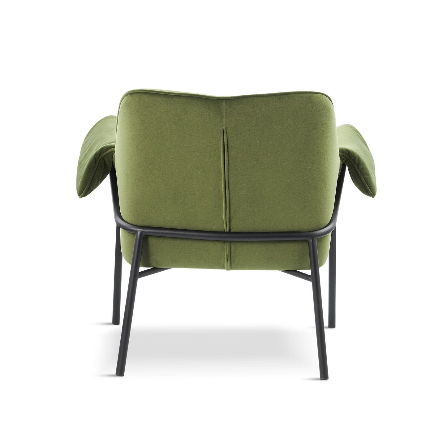 Durham Olive Green Velvet Lounge Armchair