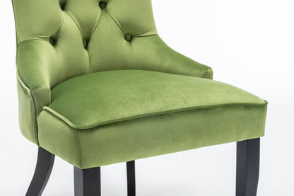 Elizabeth Green Velvet Dining Chair